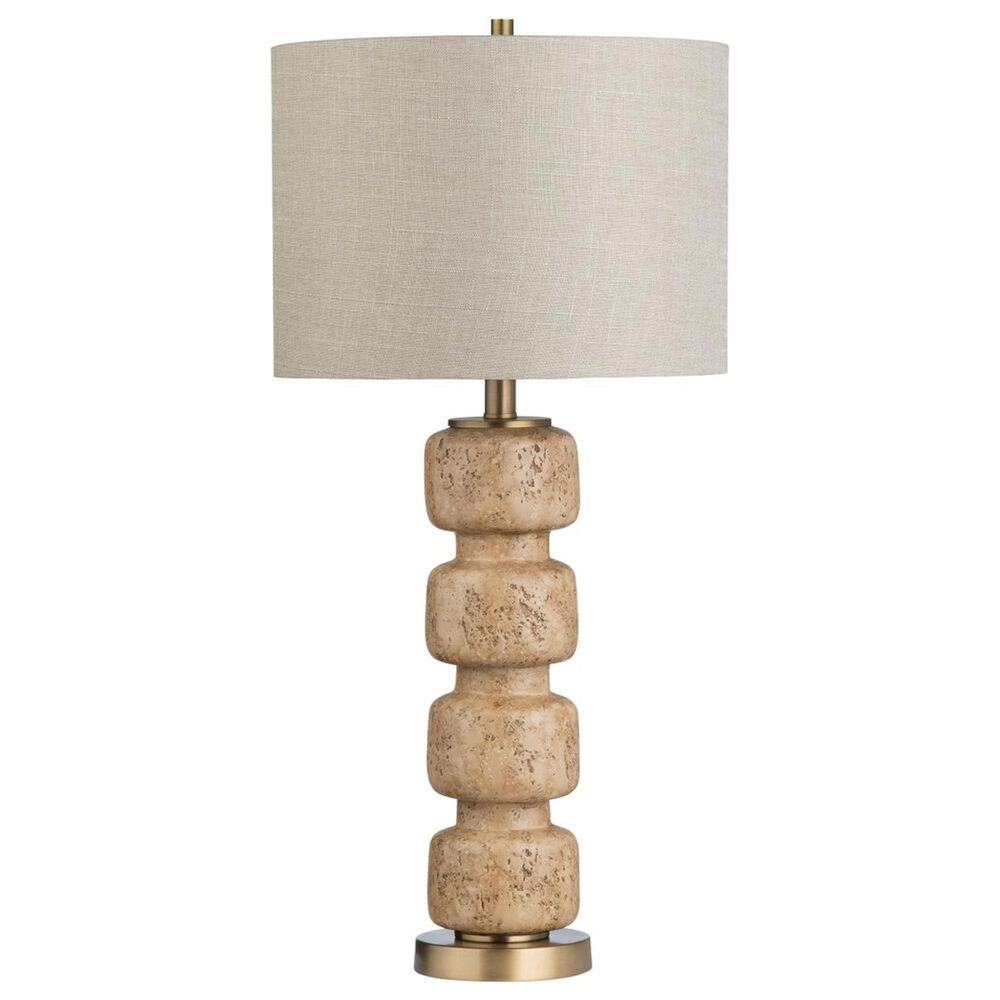 Crestview Collection Somerset Table Lamp in Tan and Gold, , large