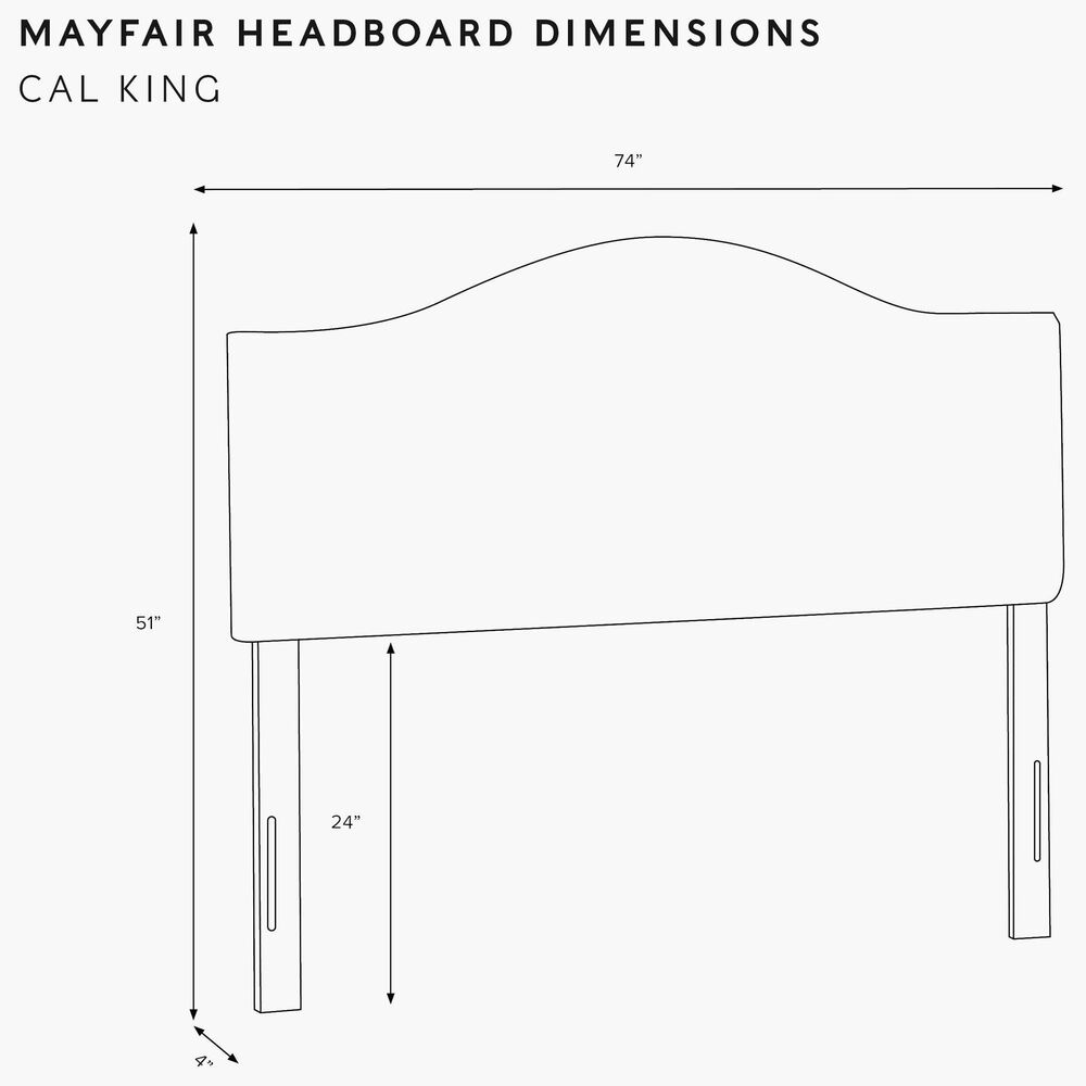 Skyline Furniture Mayfair California King Headboard in Peacock Blue and White, , large