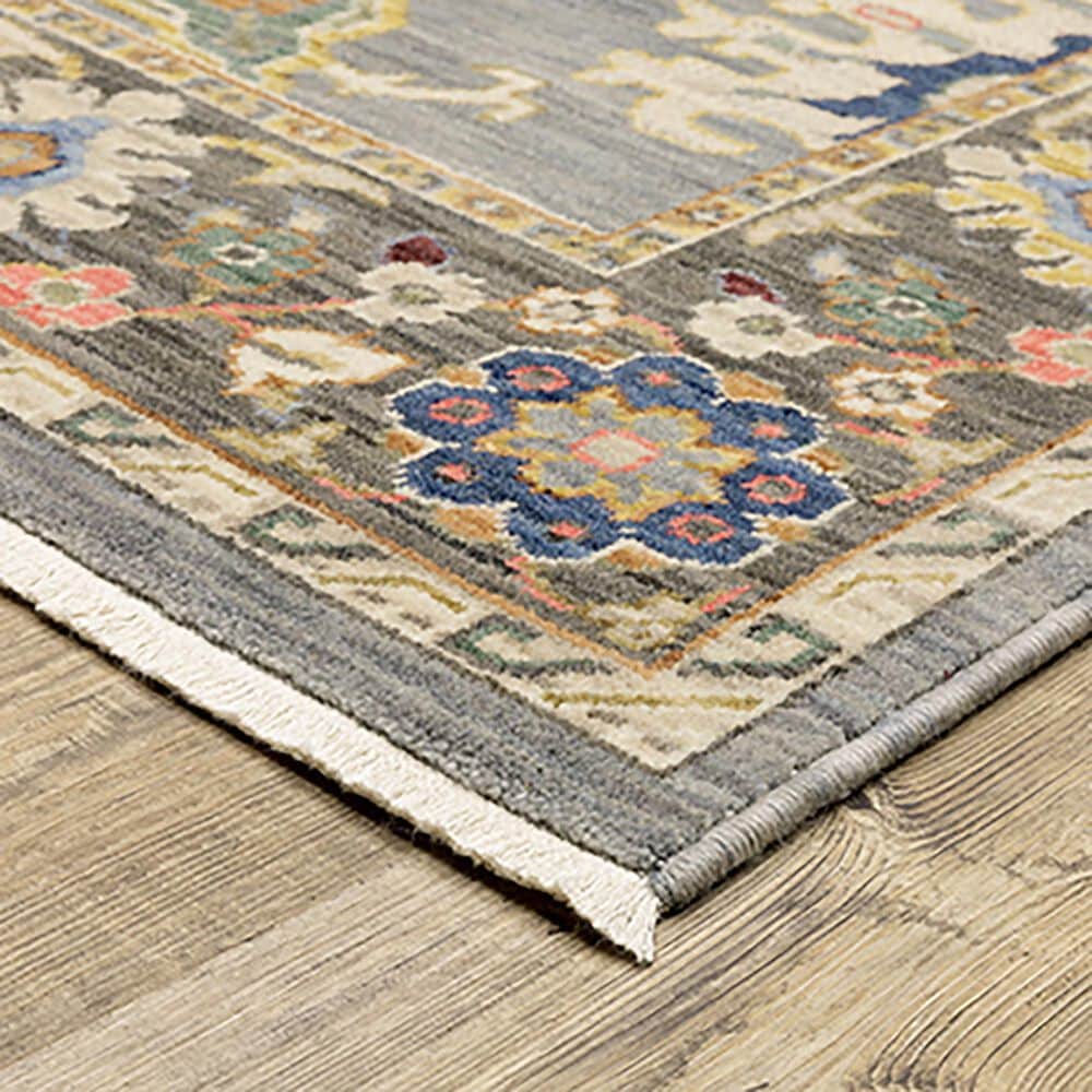 Oriental Weavers Lucca Floral Border 3&#39;3&quot; x 5&#39; Blue Area Rug, , large