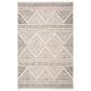 Safavieh Micro-Loop 4" x 6" Ivory and Light Brown Area Rug, , large