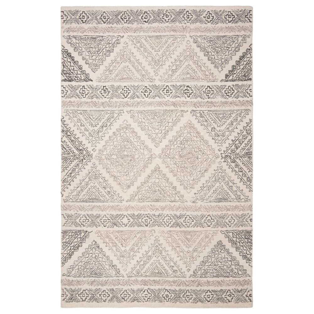 Safavieh Micro-Loop 4" x 6" Ivory and Light Brown Area Rug, , large