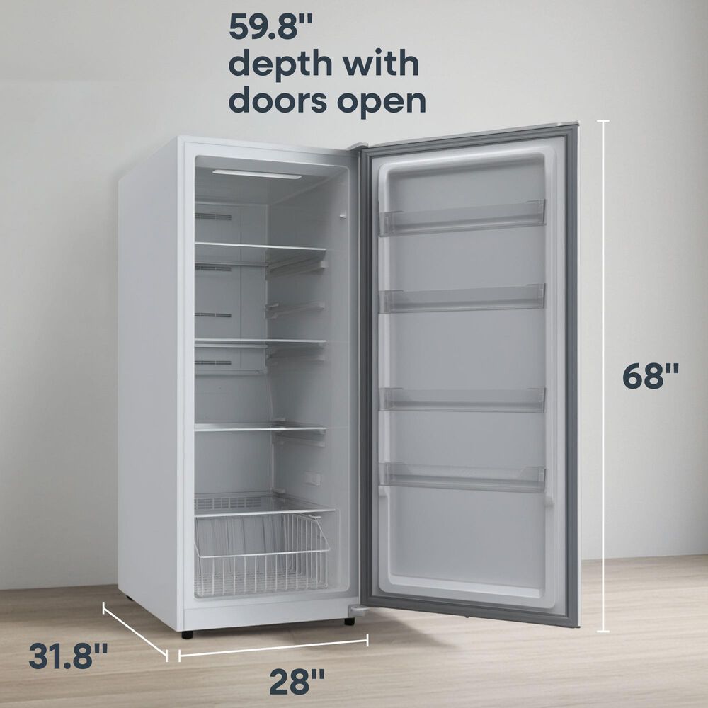 Element 17 Cu. Ft. Upright Convertible Freezer/Refrigerator in White, , large