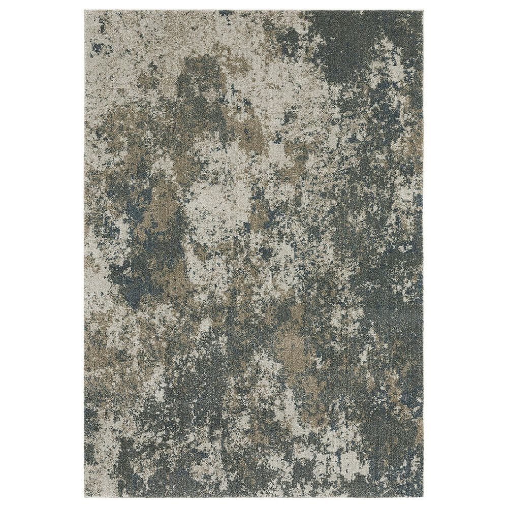 Oriental Weavers Alton Abstract 2"3" x 7"6" Blue and Beige Runner, , large