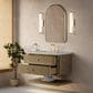 James Martin Allamari 36" Single Bathroom Vanity in Dune Mist with 3 cm Victorian Silver Silestone Top and Rectangular Sink, , large