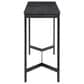 Four Hands Hammered Iron Console Table-Charcoal Marble, , large