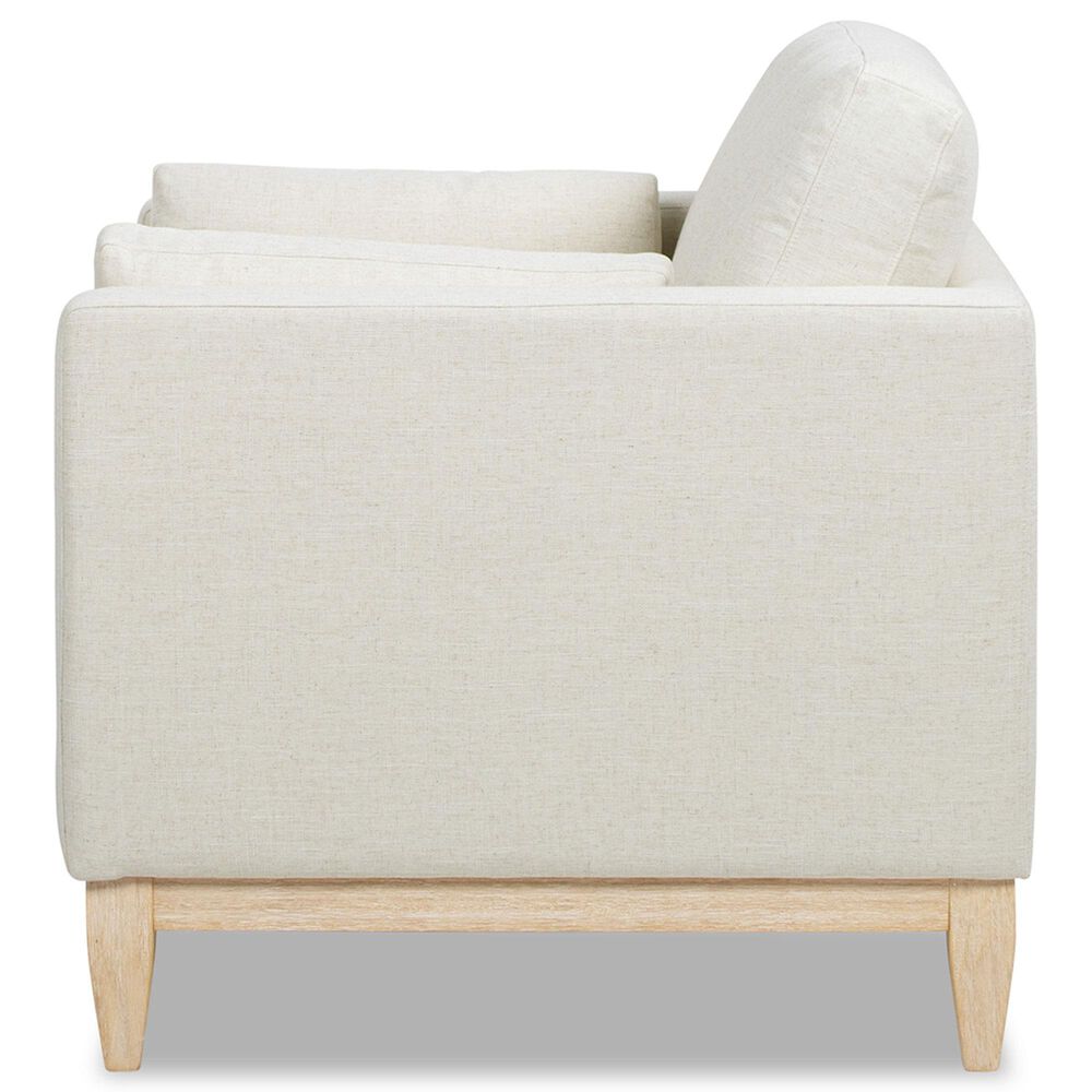 Jennifer Taylor Home Knox Accent Arm Chair in Flax White, , large