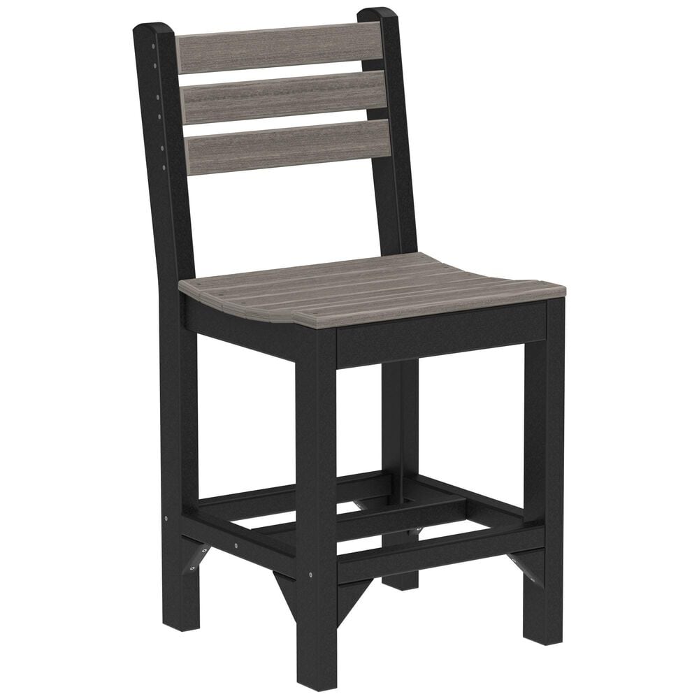 Amish Orchard 7-Piece Fire Table Set in Coastal Gray and Black, , large