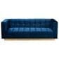 Baxton Studio Loreto Stationary Sofa in Navy Blue Velvet, , large