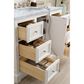 James Martin Vanities De Soto 48" Single Bathroom Vanity in Bright White with 3 cm Carrara White Marble Top and Rectangular Sink, , large