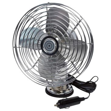 RoadPro 12-Volt Heavy-Duty Metal Fan in Silver, , large