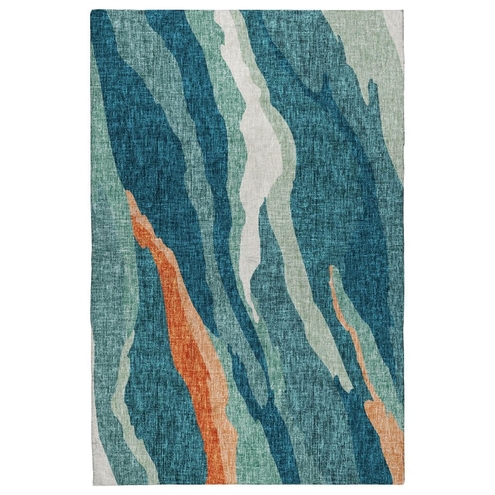 Dalyn Rug Company Lorenzo LN4 Teal 9" x 12" Area Rug, , large