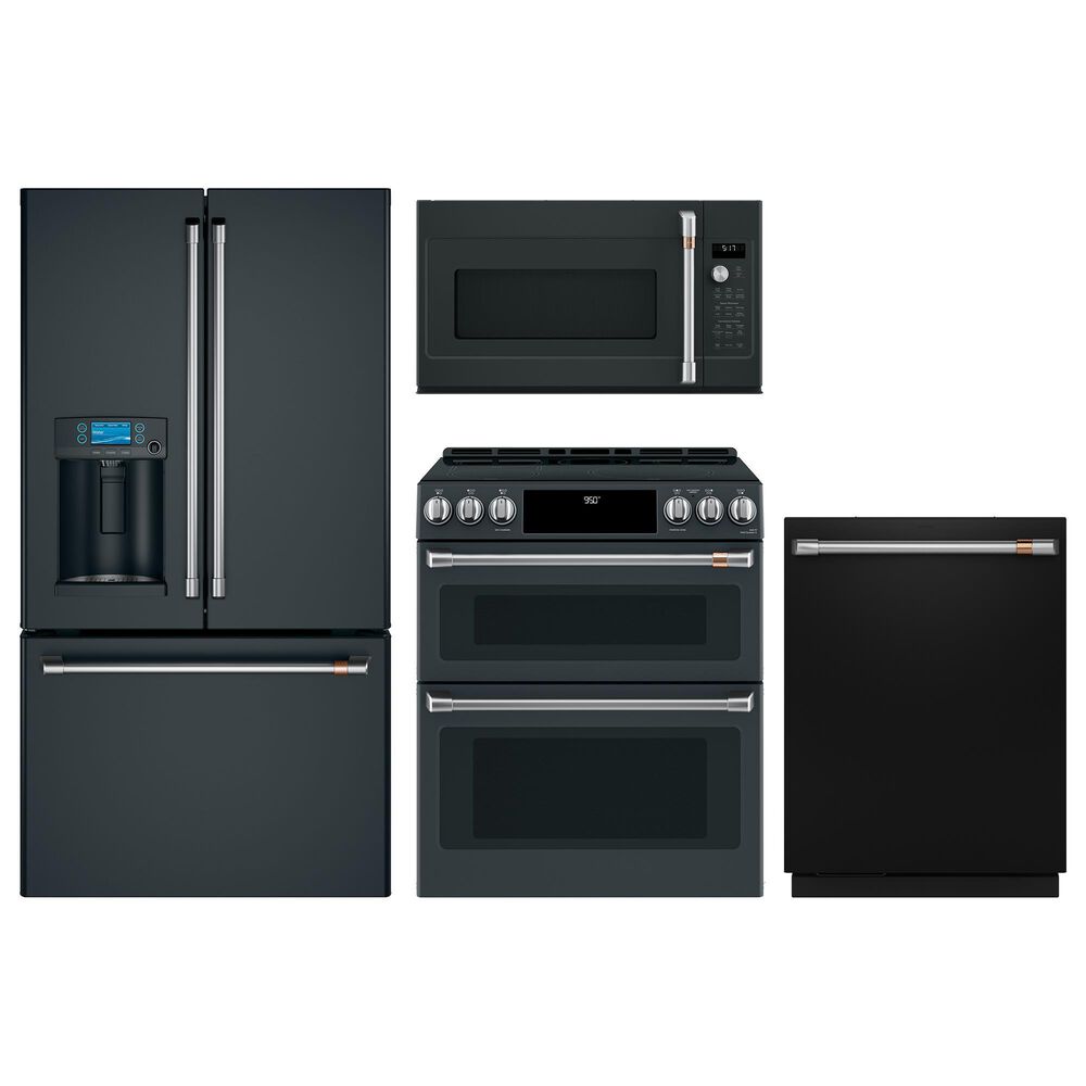 Cafe 4 Piece Kitchen Package in Black, , large