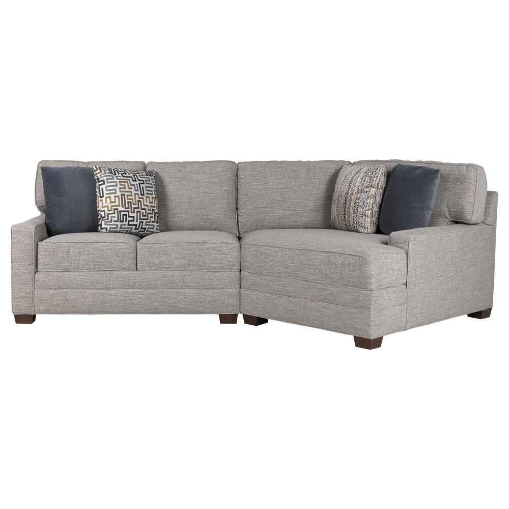 Huntington House 2-Piece Curved Sectional in Gray, , large