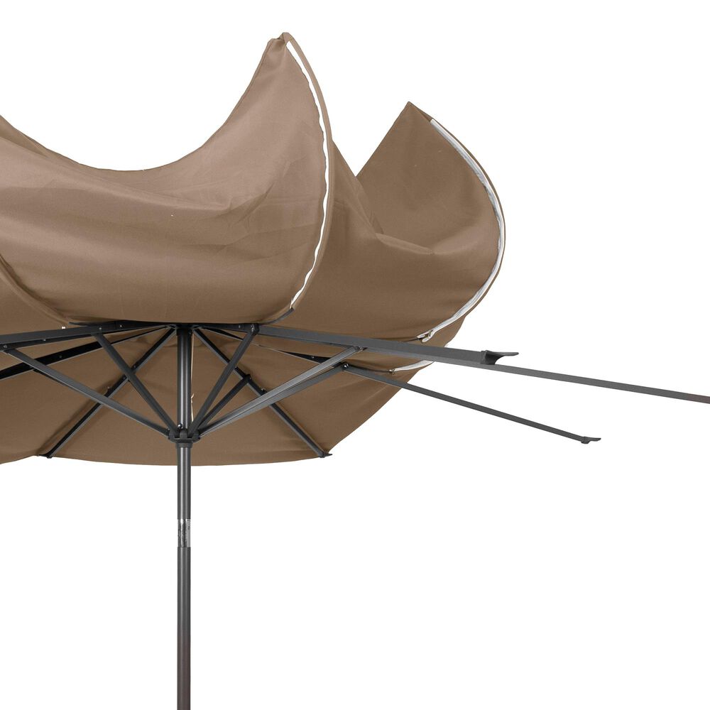 CorLiving 10&#39; UV &amp; Wind Resistant Patio Umbrella in Sandy Brown, , large