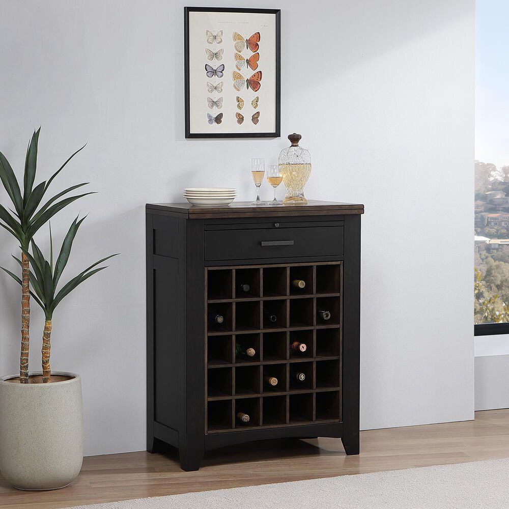 ECI FURNITURE Ashford Wall Bar in Black, , large