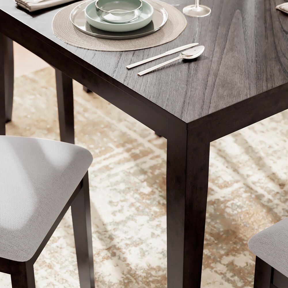 Ashley Langwest 6-Piece Rectangular Dining Set in Cherry Brown, , large