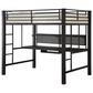 Pacific Landing Full Workstation Loft Bed in Black, , large