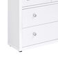 Coaster Hawthorne 4-Shelf Glass Door Tall Cabinet in White, , large