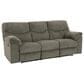 Ashley Alphons Manual Reclining Sofa in Putty, , large