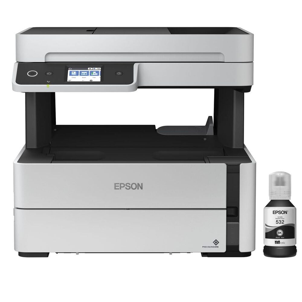Epson EcoTank ET-M3170 Wireless Monochrome All-in-One Supertank Printer in White, , large