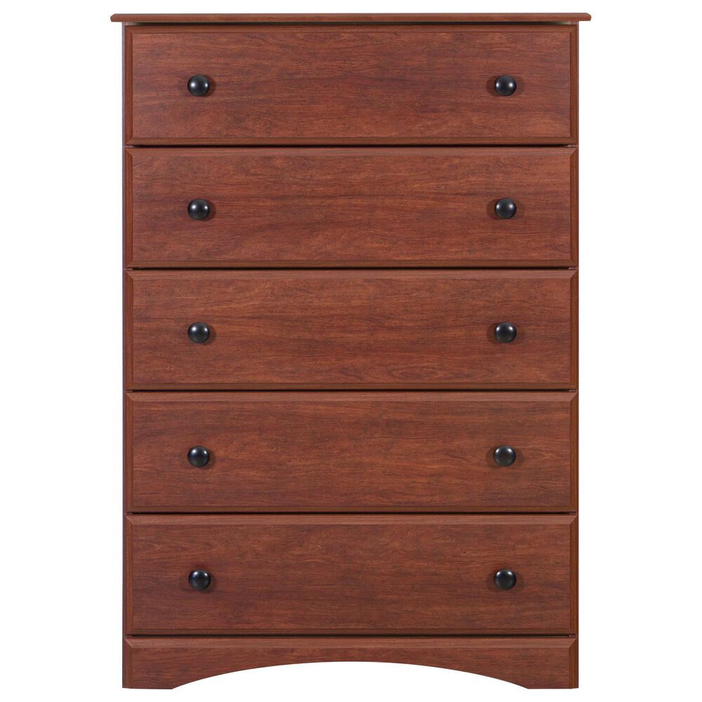 Lemoore Big Chester 5 Drawer Chest in Cinnamon Fruitwood, , large