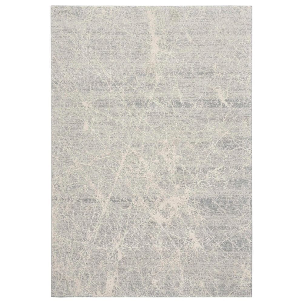 Nourison Exhale 3"11" x 5"11" Ivory and Grey Area Rug, , large