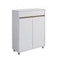 Global Movement Two-Door Shoe Cabinet in White, , large