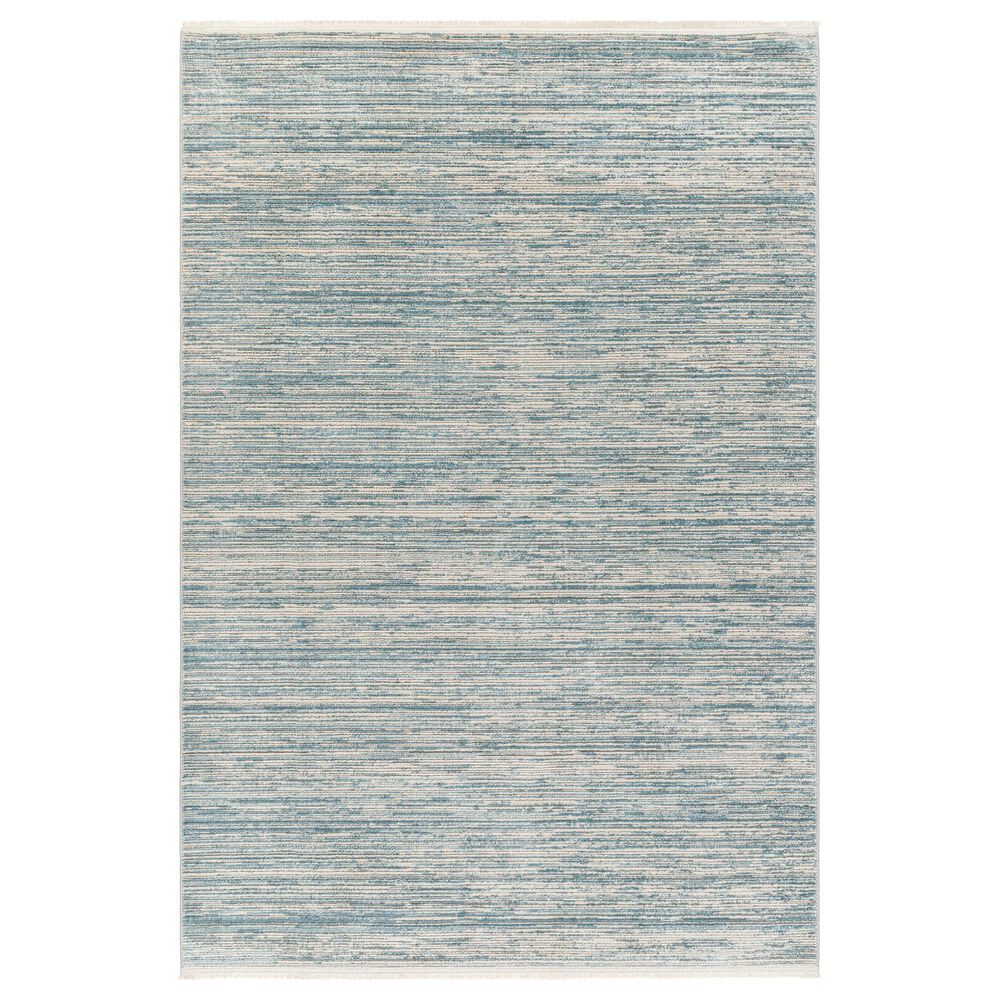 Surya Masha Striped 7"10" x 10" Cream, Denim and Gray Area Rug, , large