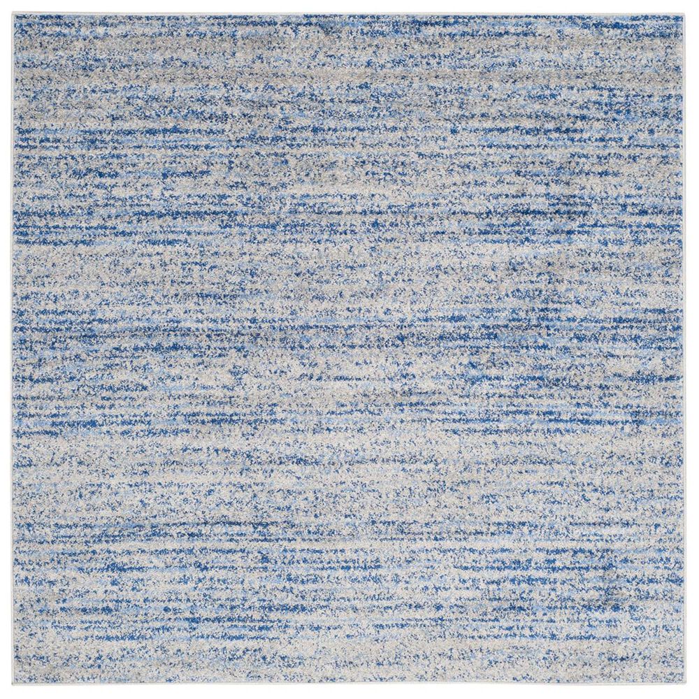 Safavieh Adirondack ADR117D-4SQ 4" x 4" Blue/Silver Square Rug, , large