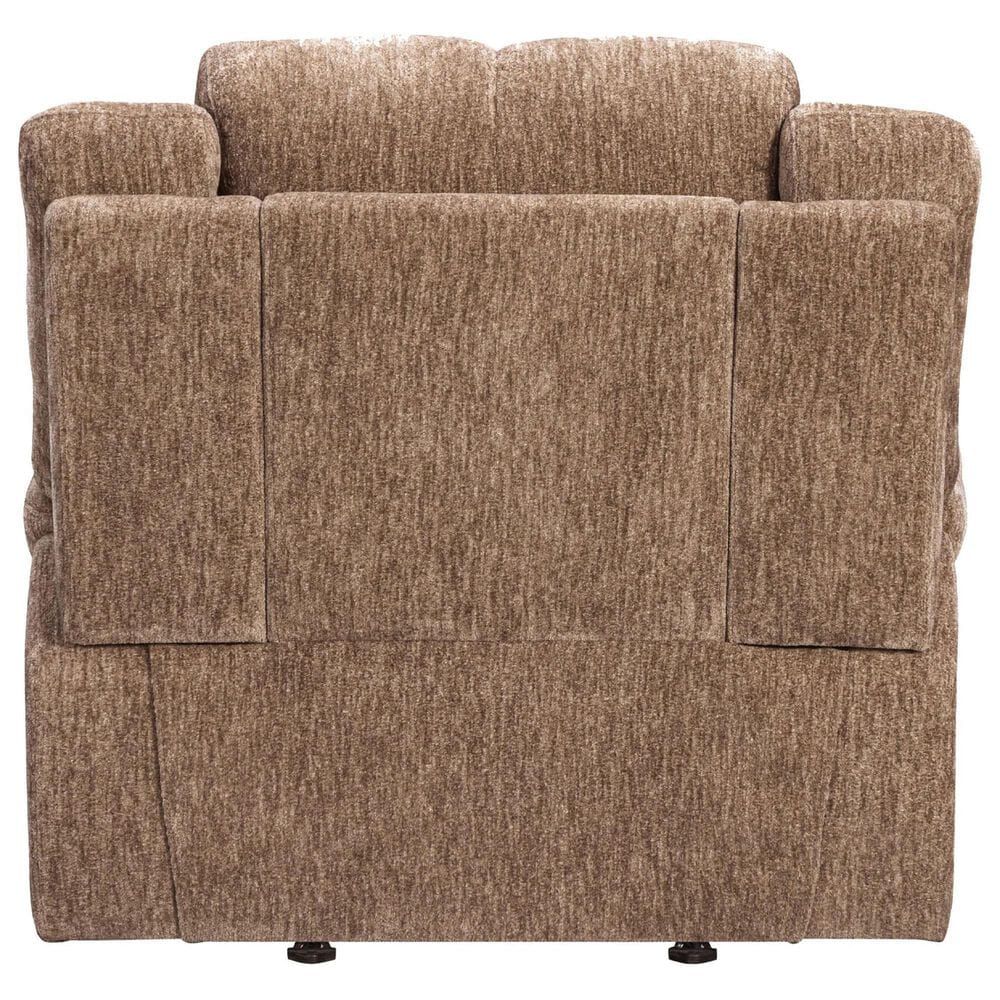 Simeon Collection Bronco Manual Rocker Recliner in Plush Tobacco, , large