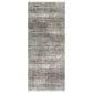 Surya Presidential Abstract 3"3" x 8" Charcoal, Ivory and Blue Runner, , large