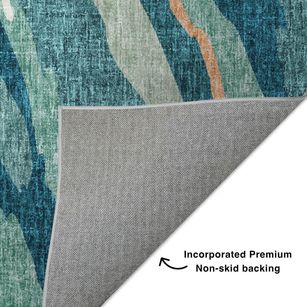 Dalyn Rug Company Lorenzo LN4 Teal 2&#39;3&quot; x 7&#39;6&quot; Runner, , large