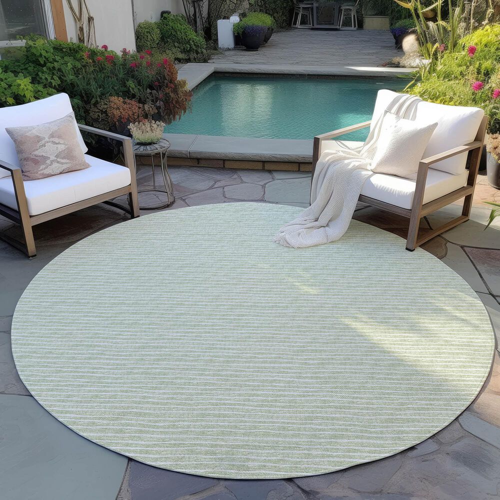 Dalyn Rug Company Laidley 6&#39; Round Mist Indoor/Outdoor Area Rug, , large