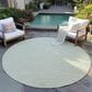 Dalyn Rug Company Laidley 6" Round Mist Indoor/Outdoor Area Rug, , large