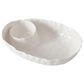 Pampa Bay Willow Oval Chip and Dip in White, , large