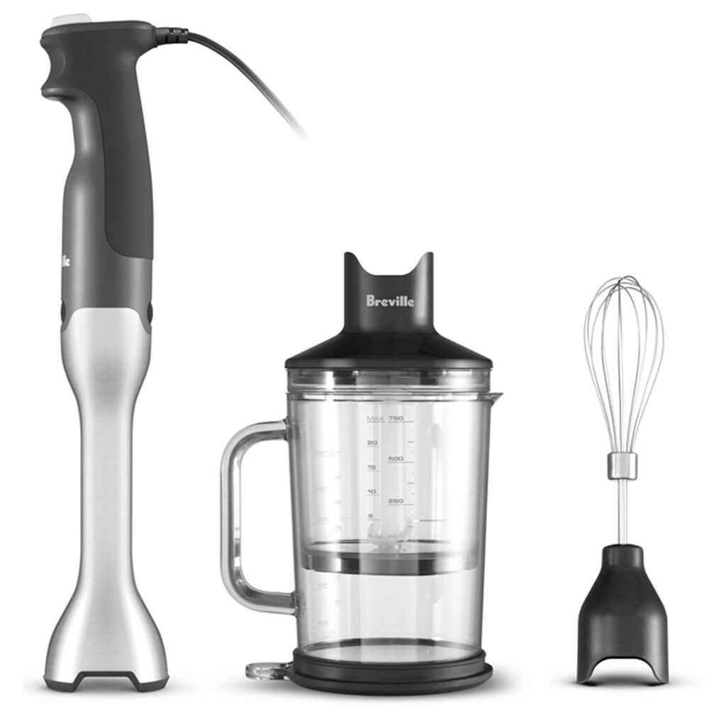 Breville 15-Speed Control Grip Hand Blender in Brushed Stainless Steel, , large