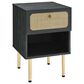 Modway Chaucer 1 Drawer and Shelf Nightstand in Black, , large