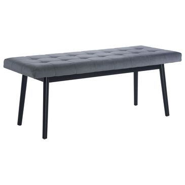 Zuo Modern Tanner Bench in Gray/Black, , large