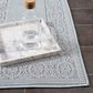 Safavieh Martha Stewart Cyprus 2" x 7" Aqua and Cream Runner, , large