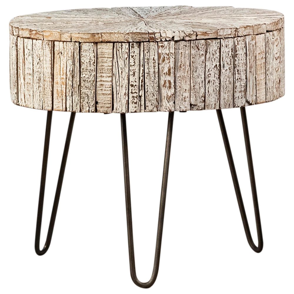 Blue Sun Designs Guidan End Table in Beach Grey, , large