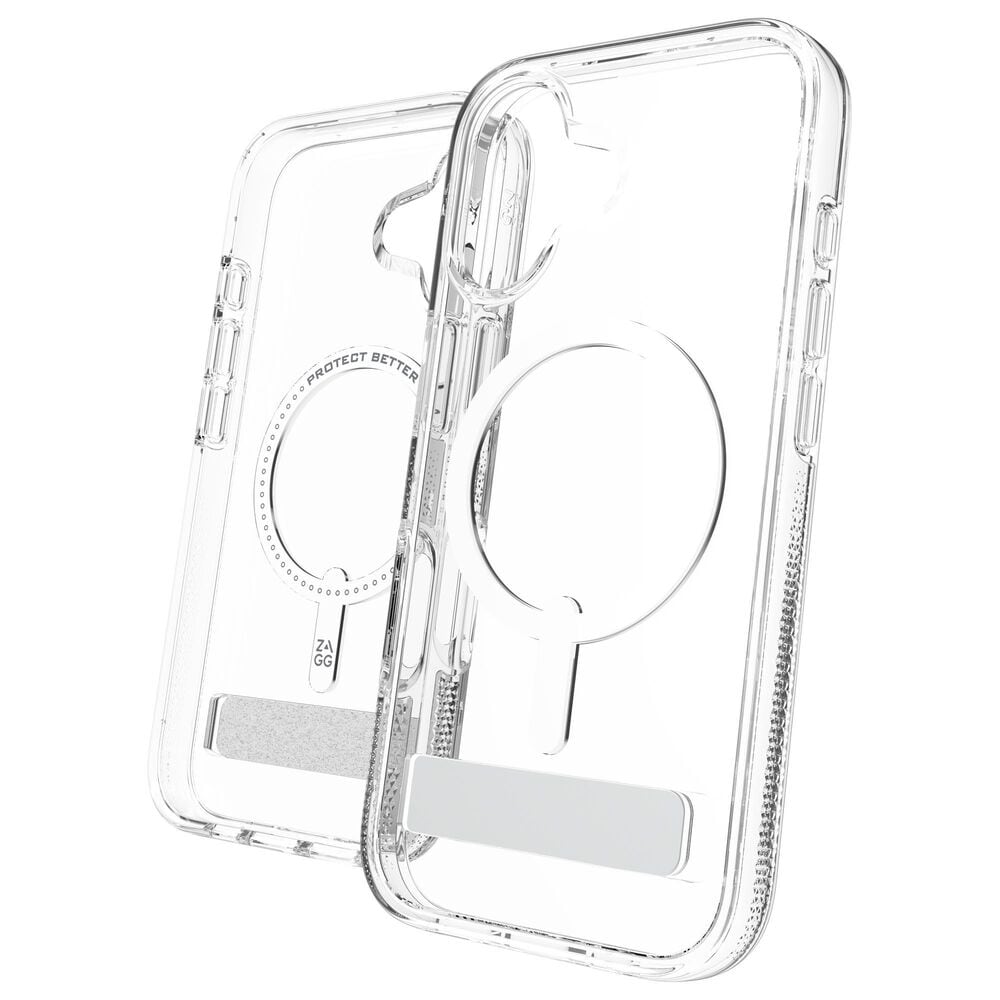 Zagg Crystal Palace Snap Case with Kickstand for Apple iPhone 17 in Clear, , large