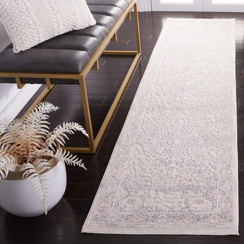 Safavieh Marmara 2&#39; x 8&#39; Beige and Light Blue Runner, , large