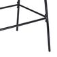 Hearth and Haven Ladd Outdoor Faux Wicker Barstool with Black Metal Frame in Light Gray (Set of 2), , large