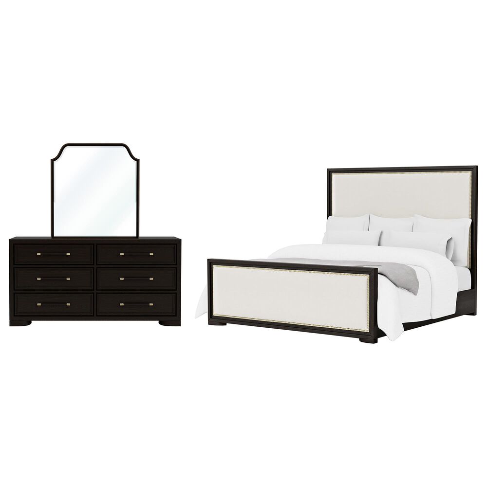 Shannon Hills Lydia 3-Piece Queen Platform Upholstered Bedroom Set in Dark Cabernet, , large