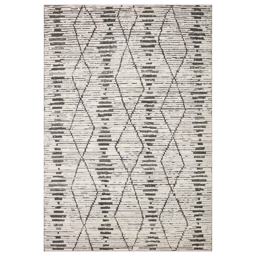 Loloi II Kamala 2"3" x 3"10" Charcoal and Dove Area Rug, , large