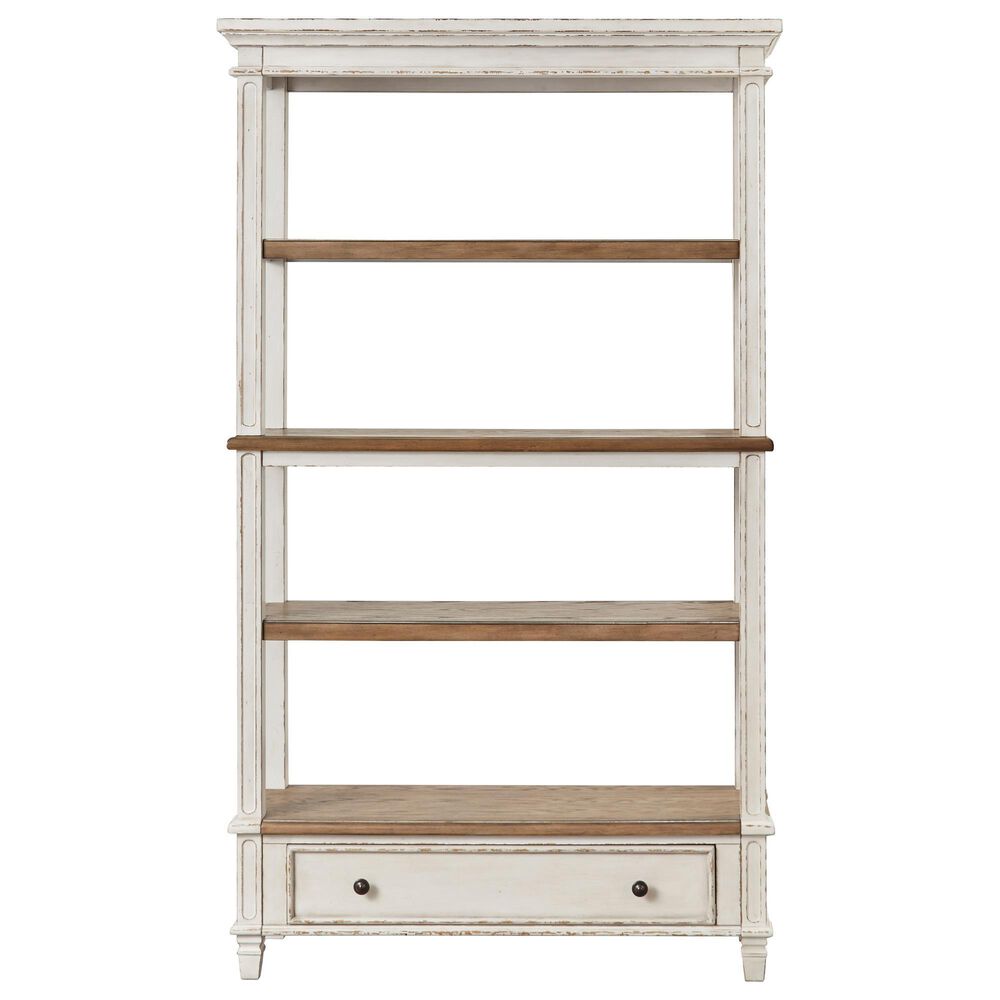 Ashley Realyn Bookcase in Brown and White, , large