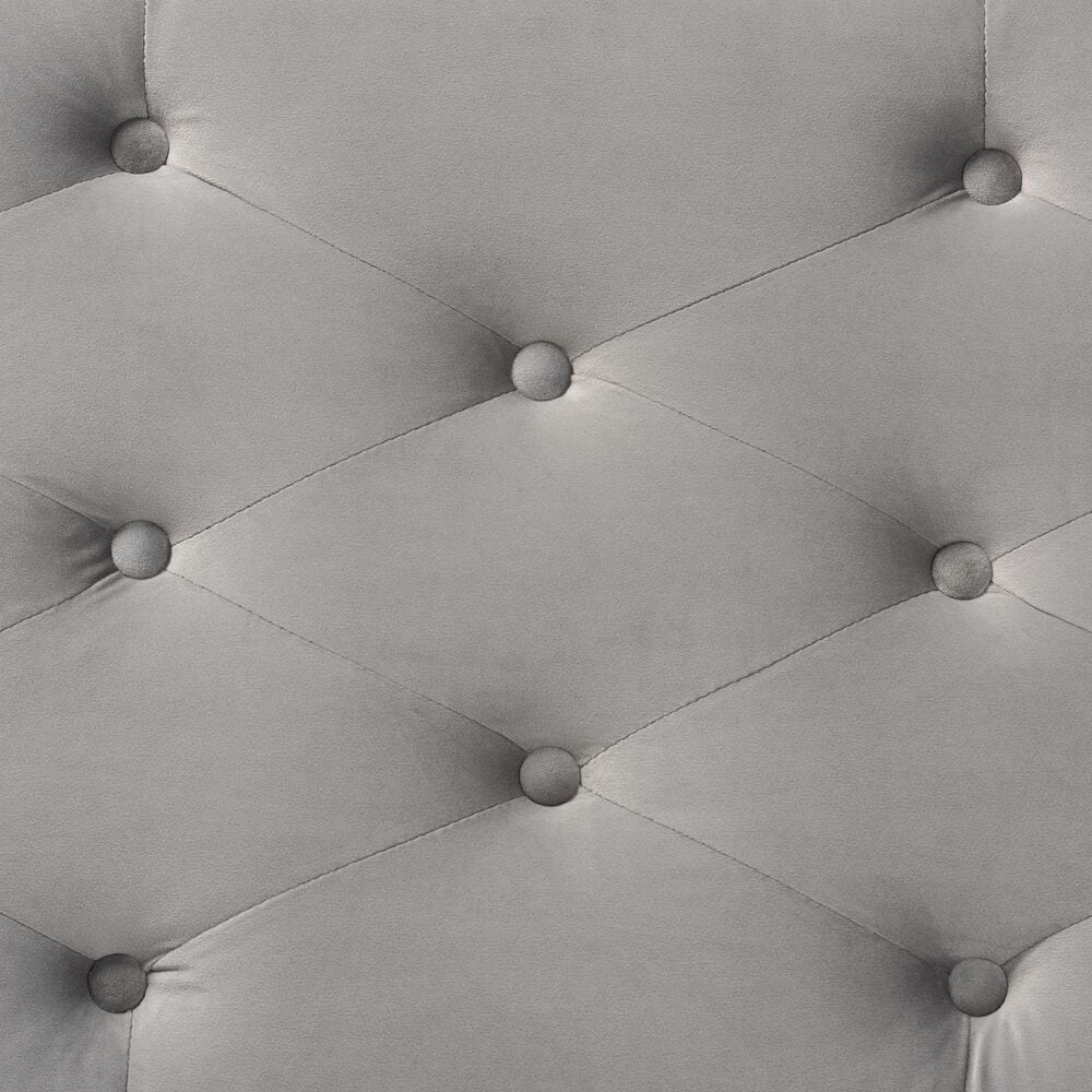 Baxton Studio Mabel Storage Ottoman in Grey, , large