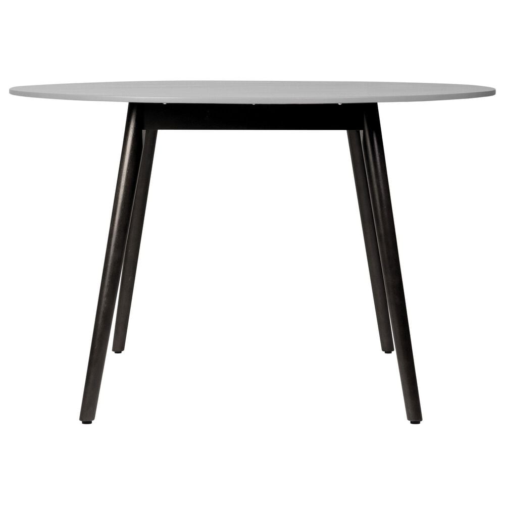 Blue River Kylie 47" Outdoor Round Dining Table in Grey and Dark Eucalyptus, , large