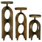 Maple and Jade Contemporary Candle Holder in Gold (Set of 3), , large