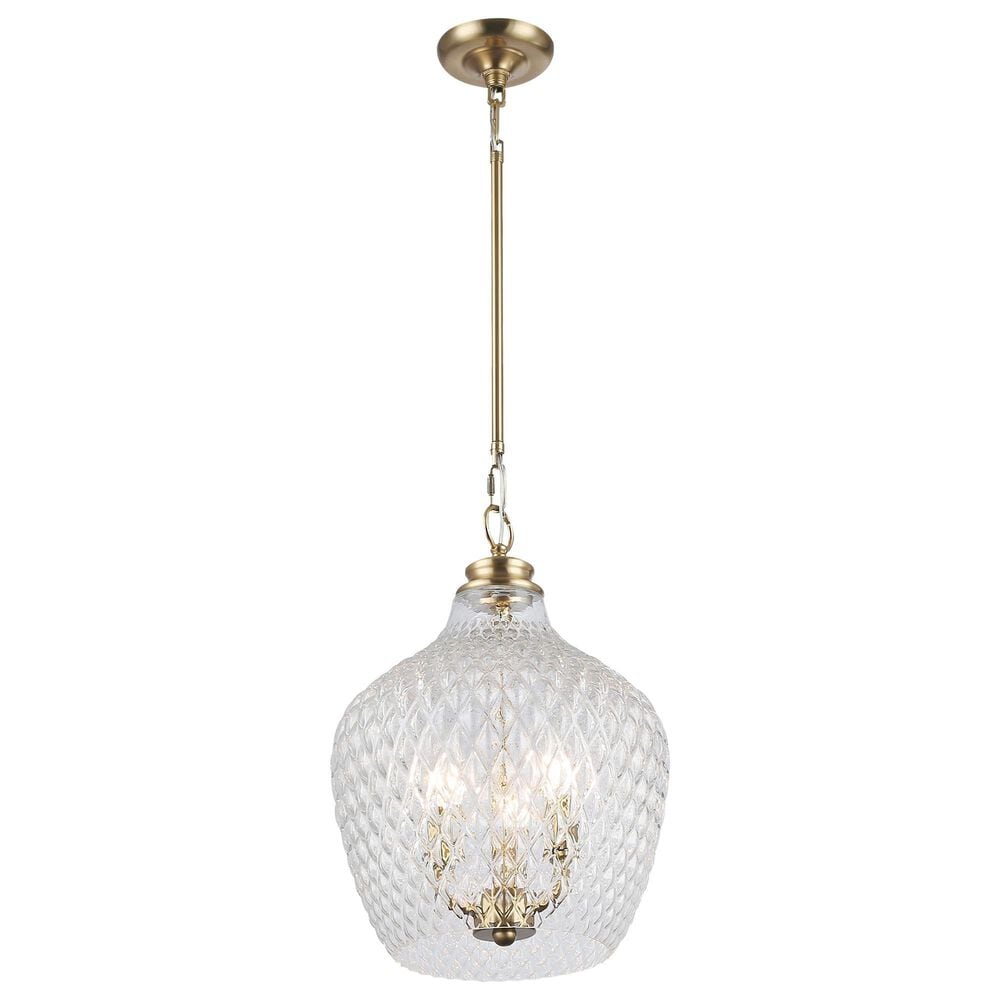 Golden Lighting Adeline 3-Light Pendant in Modern Brushed Gold, , large